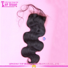Corpo base seda popular onda 100% cabelo virgem peruana laço encerramento venda quente cabelo virgem peruana do laço fechamentos